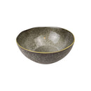 Porcelain Serving Bowl Medium 15.5cm With Stone Texture Finish For Salads And Daily Use