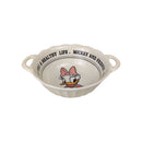 Generic Porcelain Mini Serving Bowl With Handles, White, Random Prints For Snacks & Desserts