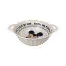 Generic Porcelain Mini Serving Bowl With Handles, White, Random Prints For Snacks & Desserts