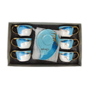 Generic Porcelain Espresso Coffee Cup Set Small Elegant Design For Daily Serving