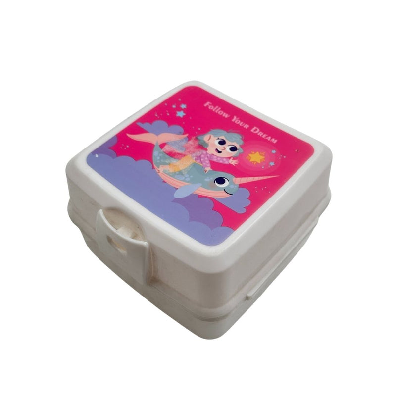 علبة طعام للأطفال بتصميم الفضاء والديناصورات آمنة للمايكروويف مع ملعقة وشوكة