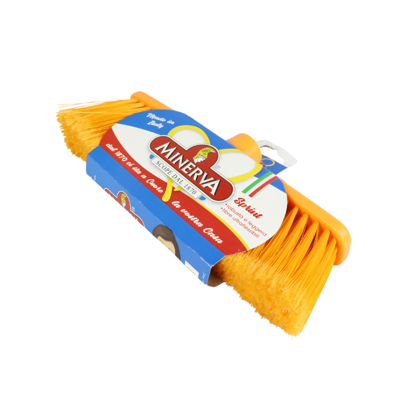 Minerva Italian Broom Head With Durable Bristles | High-Quality Cleaning Tool, Available in Random Colors