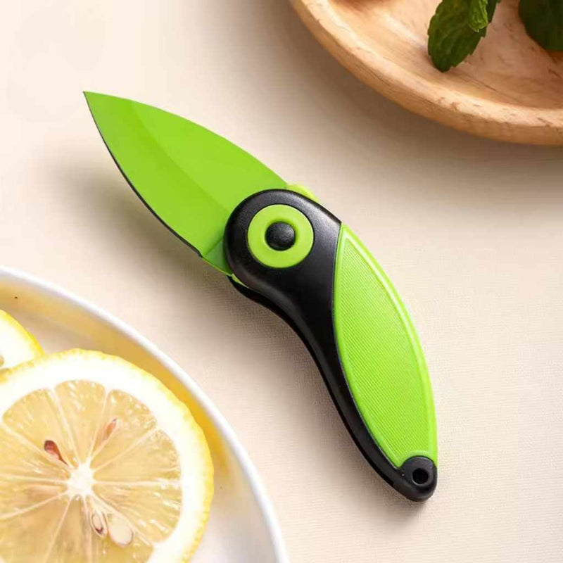 Foldable Pocket Kitchen Knife – Compact Colorful Cutter For Fruits, Vegetables & Outdoor Use