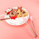 Mini Serving Tongs 12.5cm Stainless Steel With Silicone Tips Random Colors For Snacks