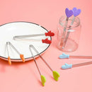 Mini Serving Tongs 12.5cm Stainless Steel With Silicone Tips Random Colors For Snacks