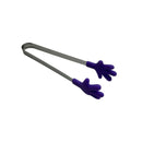 Mini Serving Tongs 12.5cm Stainless Steel With Silicone Tips Random Colors For Snacks