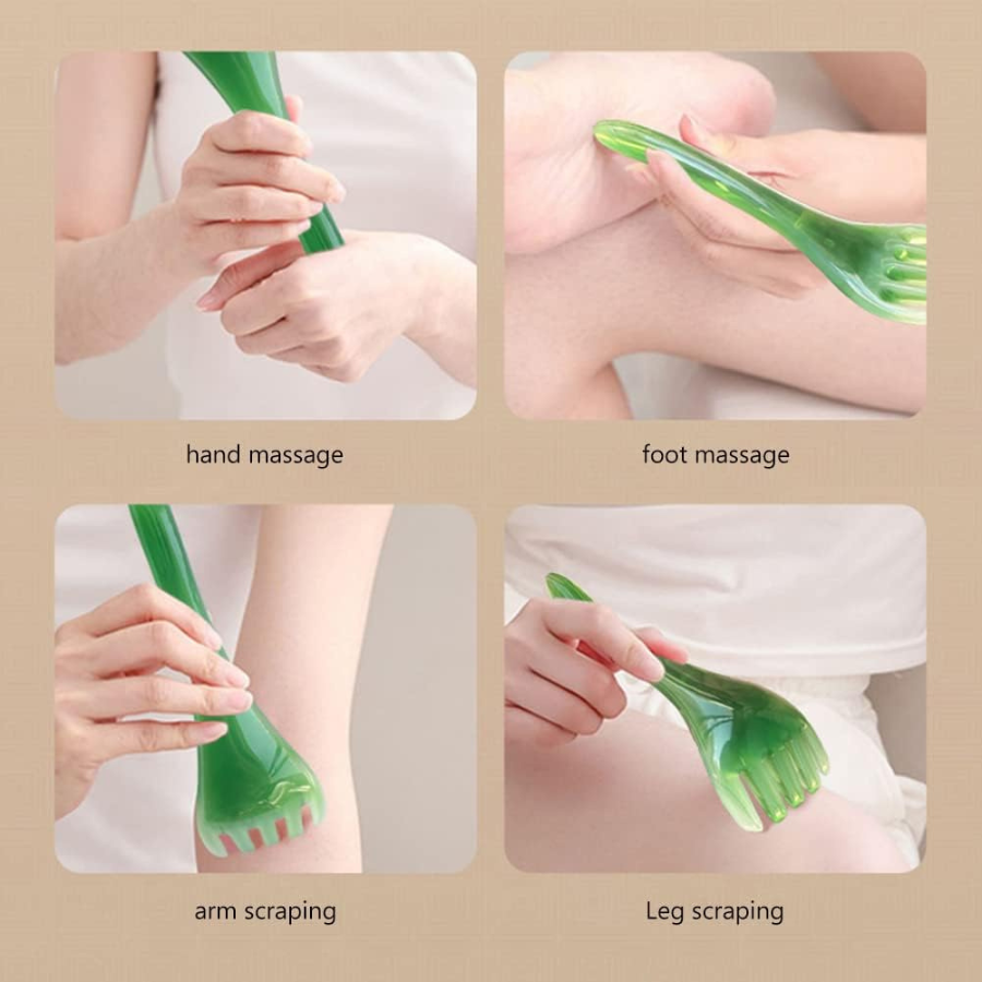 Multifunctional Handheld Gua Sha Massage Tool For Facial And Body Relaxation And Pain Relief
