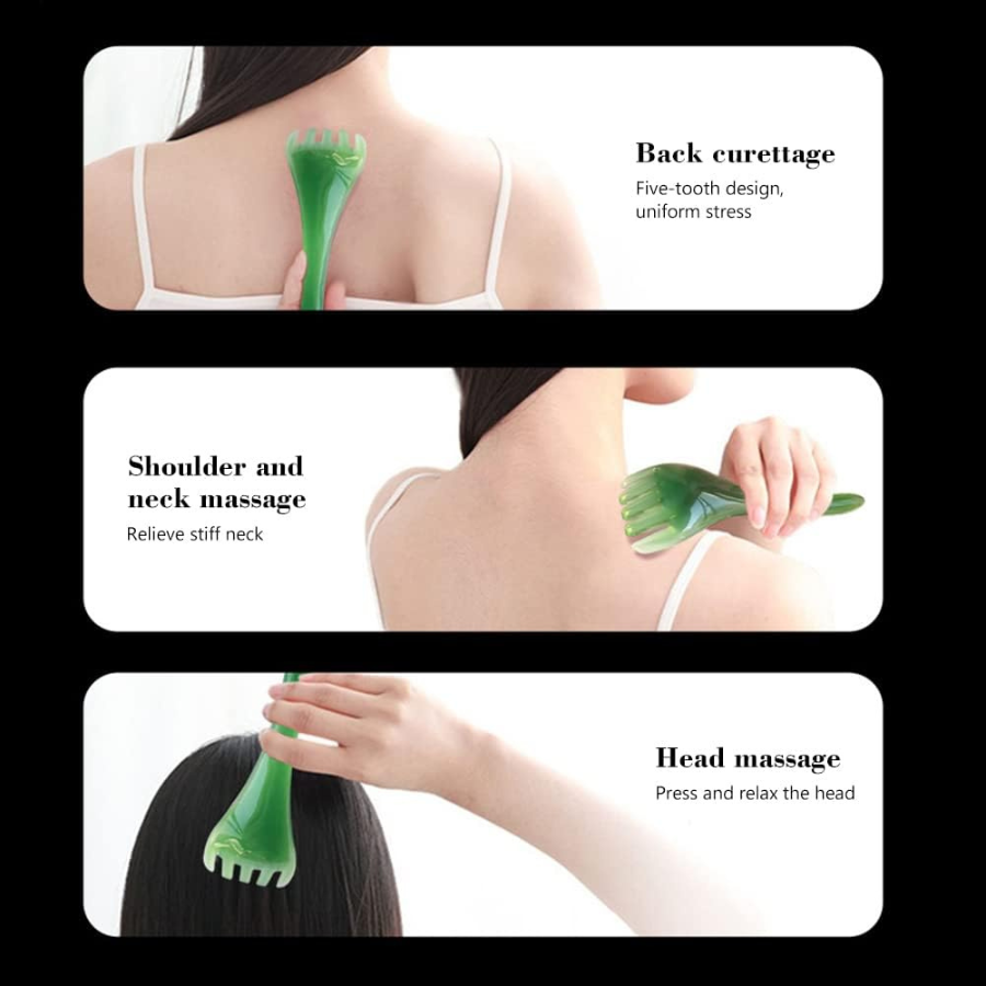 Multifunctional Handheld Gua Sha Massage Tool For Facial And Body Relaxation And Pain Relief