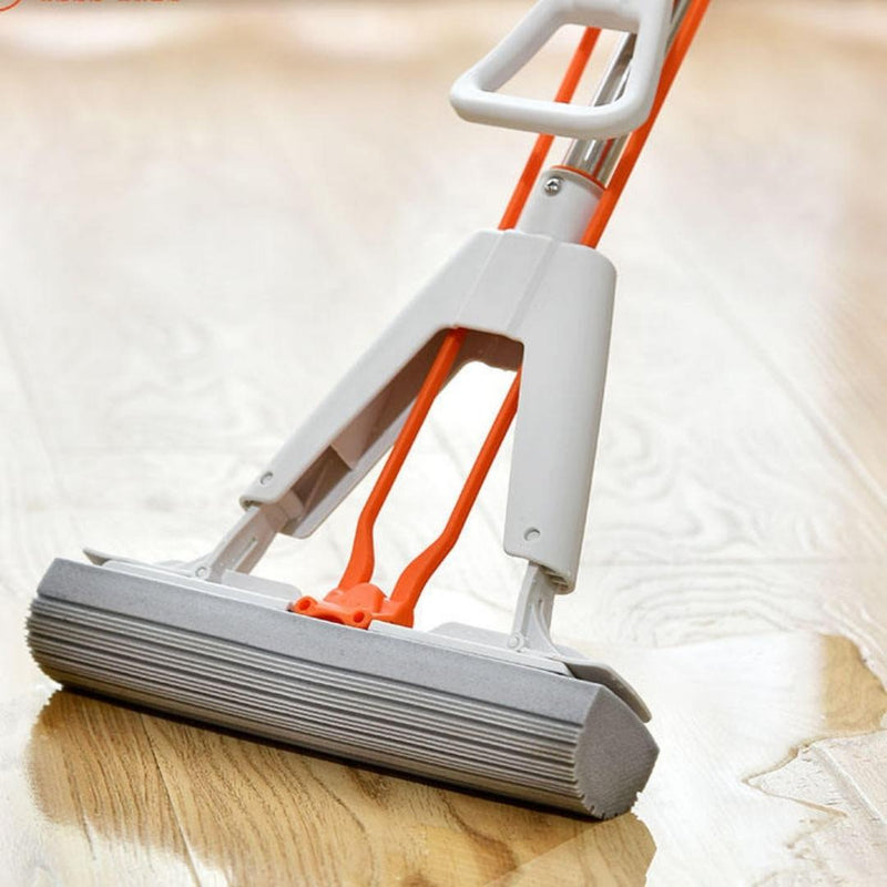 مممسحة أرضيات إسفنجية ذاتية العصر برأس عالي الامتصاص