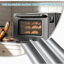 Perforated Baguette Baking Tray 38cm Carbon Steel Pan For Crispy French Bread Results