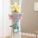 Plush Cartoon Curtain Tiebacks Set Of 2 Soft Decorative Holdbacks For Kids Room – Selective Shapes