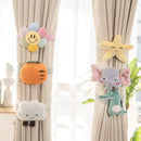 Plush Cartoon Curtain Tiebacks Set Of 2 Soft Decorative Holdbacks For Kids Room – Selective Shapes