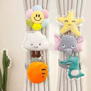 Plush Cartoon Curtain Tiebacks Set Of 2 Soft Decorative Holdbacks For Kids Room – Selective Shapes