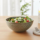 Porcelain Serving Bowl Medium 15.5cm With Stone Texture Finish For Salads And Daily Use