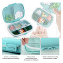 Portable Multi-Compartment Pill Box - Small Travel Organizer for Medicine & Jewelry