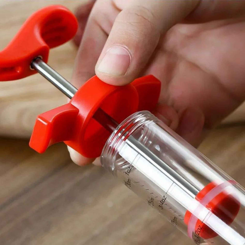 Premium Marinade Injector Syringe 30ml for Juicy Meat, BBQ, Poultry & Cooking Prep