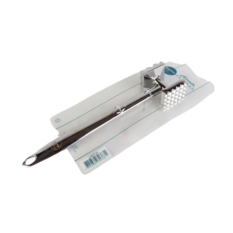 Professional Stainless Steel Meat Tenderizer Hammer by Master Chef - Ideal for Tenderizing Meat