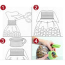 Reusable Food Bag Sealing Caps Set Of 3 Airtight Covers For Snacks And Storage