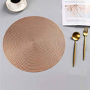 Modern round placemat made of high-quality PVC for daily use | Cupindy