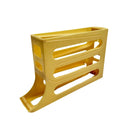 Rotating Egg Storage Box Yellow Plastic Organizer For Fresh Eggs & Space-Saving Fridge Order