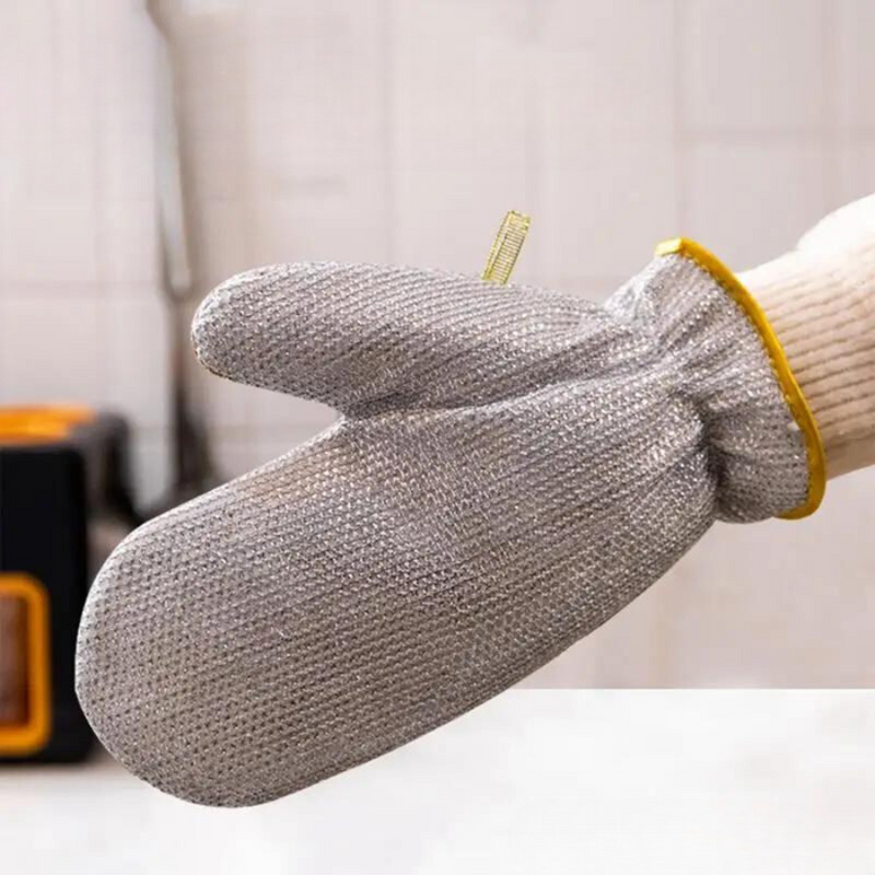 Eco-friendly reusable steel scrubber glove for washing dishes – Cupindy