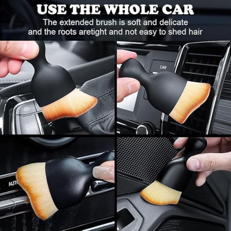 Multipurpose Soft Detailing Brush For Interior Cleaning Of Furniture, Electronics, And Cars
