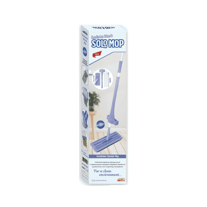 Self-Wringing Microfiber Mop - Hands-Free Floor Cleaning Flat Mop