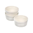 طقم راميكان بورسلين 4 قطع - آمن للفرن أطباق خبز وتقديم الحلويات 9 سم