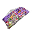 طقم ٥ شماعات مبطنة بالقماش الساتان بنقشة زهرية مع فيونكة أنيقة