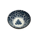 طقم ٤ بولات سيراميك أنيق باللونين الأزرق والأبيض للتقديم وتناول الطعام