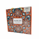 طقم ٤ بولات سيراميك أنيق باللونين الأزرق والأبيض للتقديم وتناول الطعام