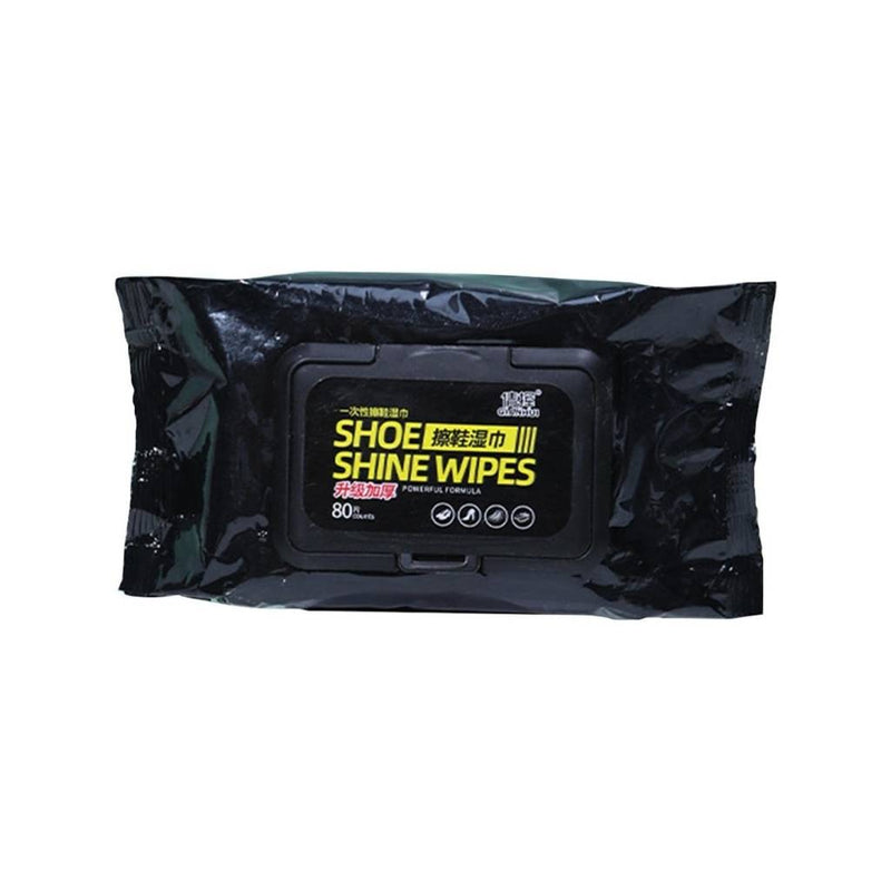 Shoe Shine Cleaning Wipes – Pack Of 80 Pre-Moistened Wet Tissues For Sneakers & Leather Shoes