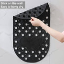Silicone Anti Slip Bath Mat Large 63cm Shower Floor Mat With Drain Holes For Safe Bathroom Use