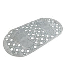 Silicone Anti Slip Bath Mat Large 63cm Shower Floor Mat With Drain Holes For Safe Bathroom Use