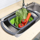 Foldable Silicone Food Drainer Basket For Washing Vegetables, Fruits And Daily Kitchen Prep