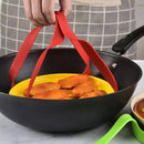 Silicone Pot Lifter Medium Heat Resistant With Flexible Handles For Safe Hot Pan Handling