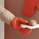 Durable silicone glove for oven, grill, or stovetop use