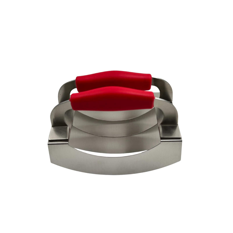 Bite-Sizer Stainless Steel Food Cutter 13.5×10cm for Pizza, Sandwiches & Quick Slicing