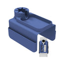 Sofa Armrest Organizer Tray Large Silicone With Cup Holder For Remotes, Phone & Anti-Spill Use