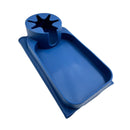 Sofa Armrest Organizer Tray Large Silicone With Cup Holder For Remotes, Phone & Anti-Spill Use