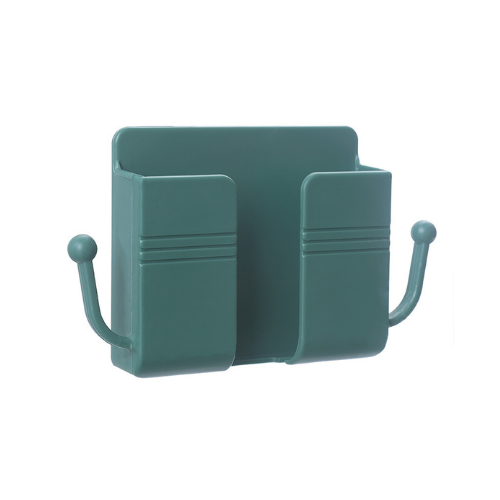 حامل هاتف جداري مع خطافات – متعدد الاستخدامات، مثبت بدون حفر، لسهولة الشحن والتخزين