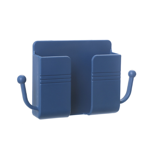 حامل هاتف جداري مع خطافات – متعدد الاستخدامات، مثبت بدون حفر، لسهولة الشحن والتخزين