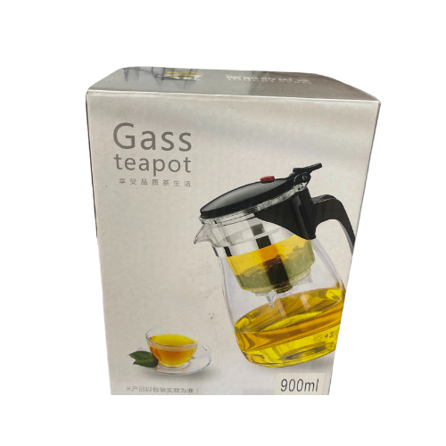 High quality fashional design heat resistant glass teapot - 900 ml