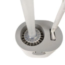 Gray cleaning brush holder with two brushes on a white background