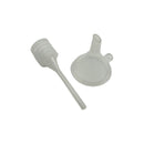 Compact funnel and dropper tools for easy refilling of travel bottles with liquids, ideal for toiletries and cosmetics
