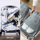 Waterproof Travel Shoe Bag With Transparent Window – Dustproof Drawstring Storage Pouch