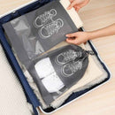 Waterproof Travel Shoe Bag With Transparent Window – Dustproof Drawstring Storage Pouch