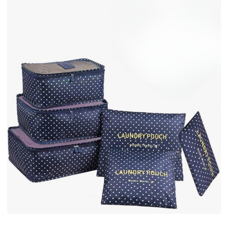 Set of 6 Pieces Travel and trip bag organizer