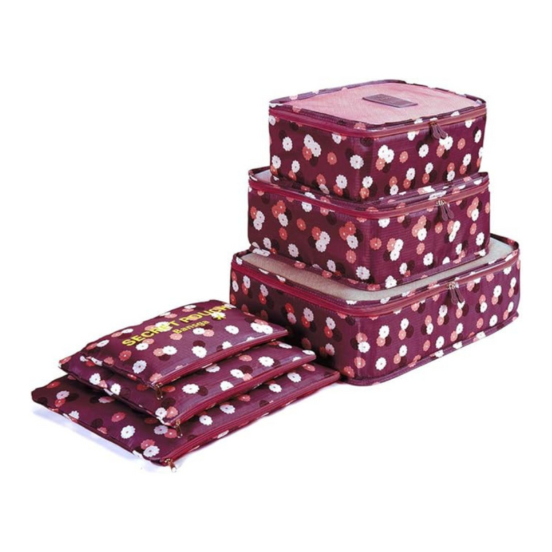 Set of 6 Pieces Travel and trip bag organizer