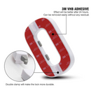  قفل أمان للثلاجة بتصميم زر مزدوج، سهل للبالغين، بلاستيك اي بي اس